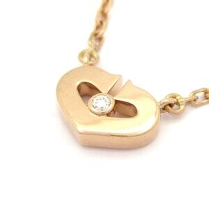 Cartier C Heart 18K Rose Gold Diamond #326149C21B